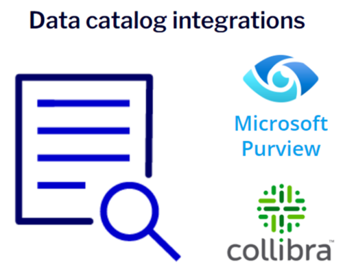 Data catalog integration.